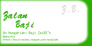 zalan baji business card